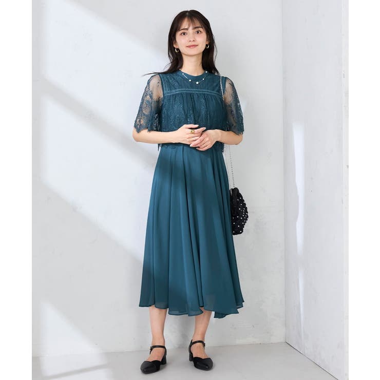 【結婚式/お呼ばれに】レースドッキングワンピース | a.v.v【WOMEN】 | 詳細画像8 