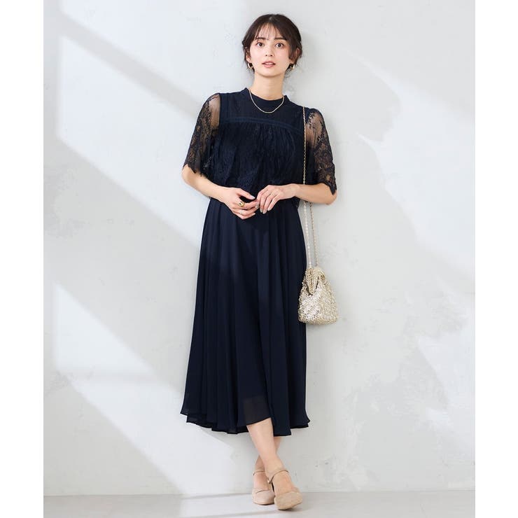 【結婚式/お呼ばれに】レースドッキングワンピース | a.v.v【WOMEN】 | 詳細画像9 