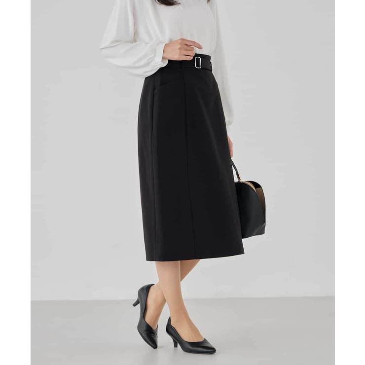 【洗える/ストレッチ/セットアップ対応】ダブルクロスタイトスカート | a.v.v【WOMEN】 | 詳細画像14 