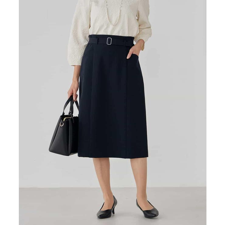 【洗える/ストレッチ/セットアップ対応】ダブルクロスタイトスカート | a.v.v【WOMEN】 | 詳細画像2 