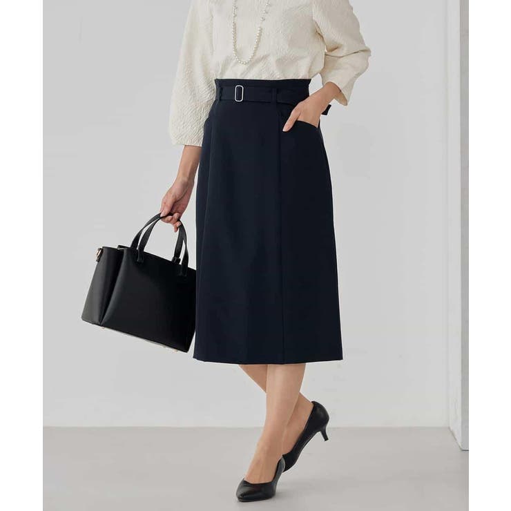 【洗える/ストレッチ/セットアップ対応】ダブルクロスタイトスカート | a.v.v【WOMEN】 | 詳細画像4 