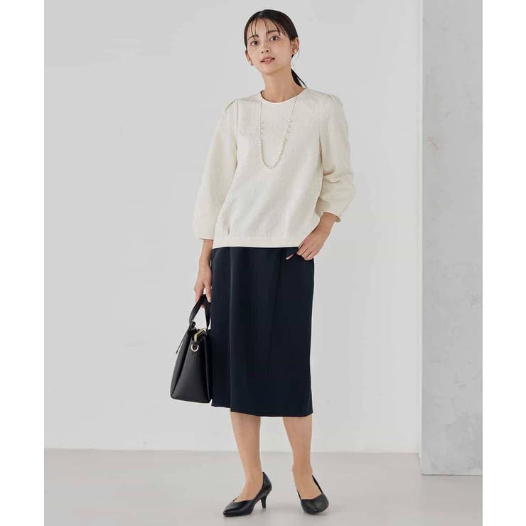 【洗える/ストレッチ/セットアップ対応】ダブルクロスタイトスカート | a.v.v【WOMEN】 | 詳細画像6 