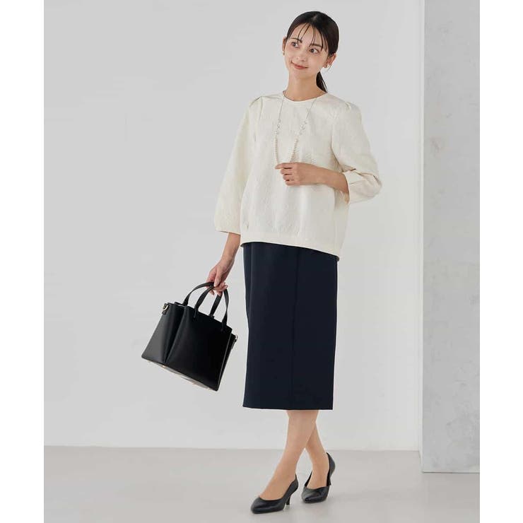 【洗える/ストレッチ/セットアップ対応】ダブルクロスタイトスカート | a.v.v【WOMEN】 | 詳細画像7 