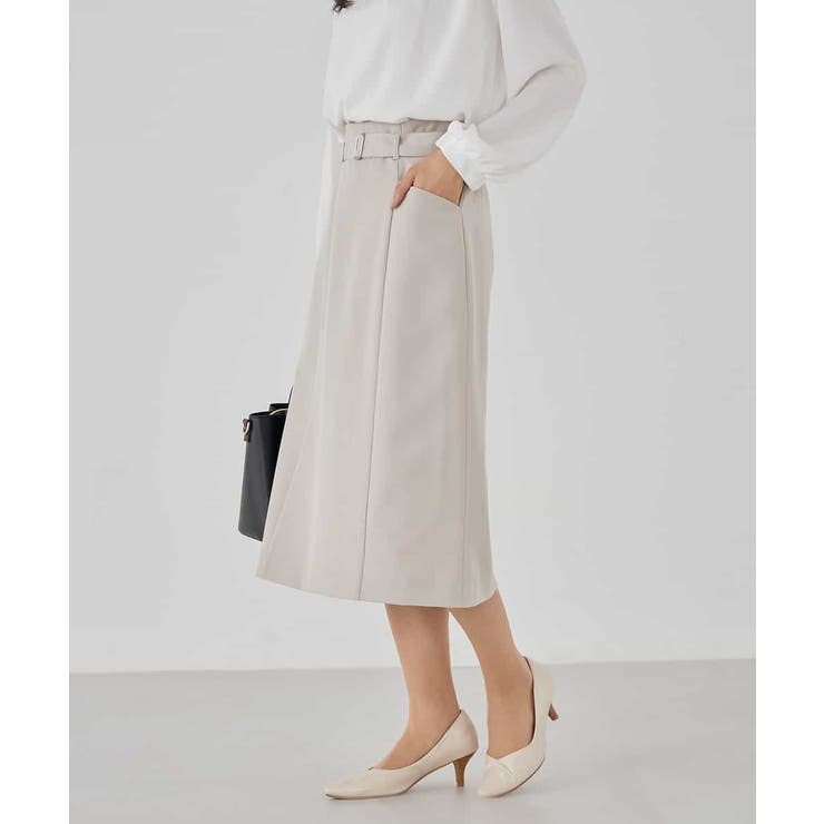 【洗える/ストレッチ/セットアップ対応】ダブルクロスタイトスカート | a.v.v【WOMEN】 | 詳細画像8 