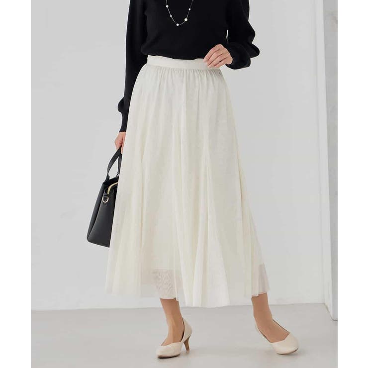 【洗える】チュールマーメイドスカート | a.v.v【WOMEN】 | 詳細画像12 