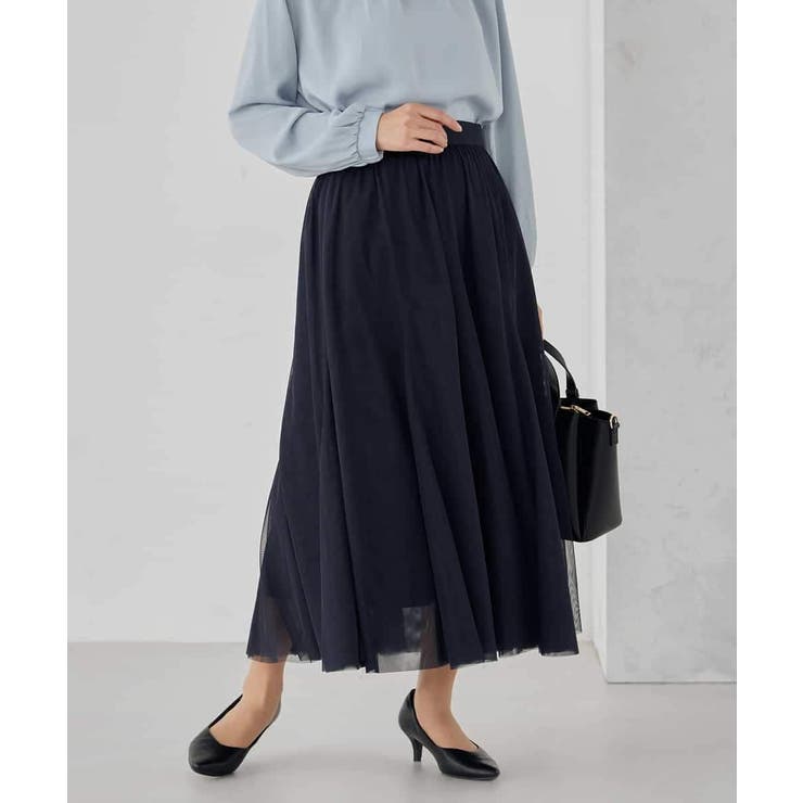 【洗える】チュールマーメイドスカート | a.v.v【WOMEN】 | 詳細画像2 