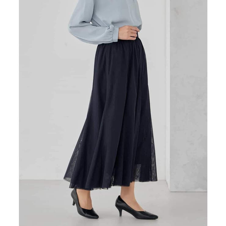 【洗える】チュールマーメイドスカート | a.v.v【WOMEN】 | 詳細画像3 