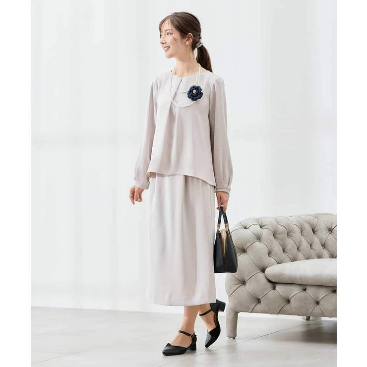 サテンナロースカート【洗える/速乾/毛玉になりにくい/イージーケア】 | a.v.v【WOMEN】 | 詳細画像13 