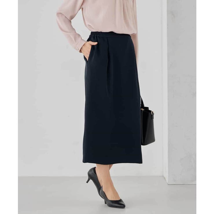 サテンナロースカート【洗える/速乾/毛玉になりにくい/イージーケア】 | a.v.v【WOMEN】 | 詳細画像3 