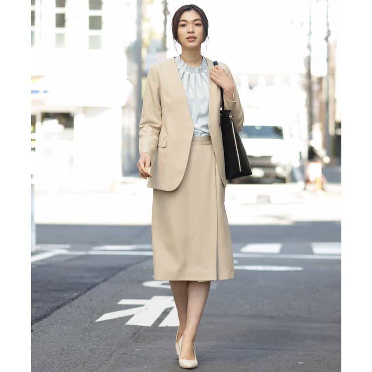 【洗える/セットアップ対応】ラップ調ナロースカート | a.v.v【WOMEN】 | 詳細画像10 