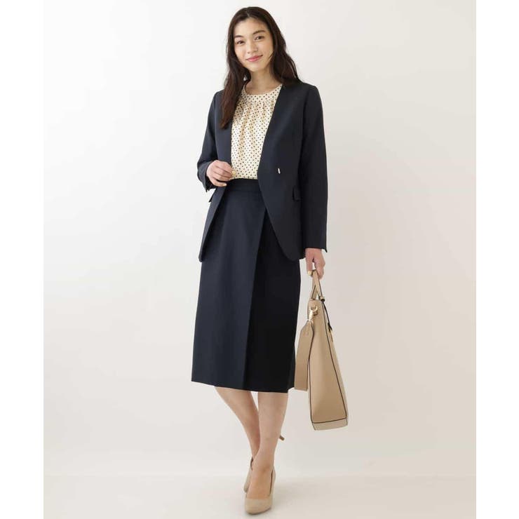 【洗える/セットアップ対応】ラップ調ナロースカート | a.v.v【WOMEN】 | 詳細画像3 