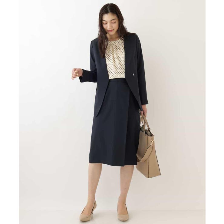 【洗える/セットアップ対応】ラップ調ナロースカート | a.v.v【WOMEN】 | 詳細画像4 