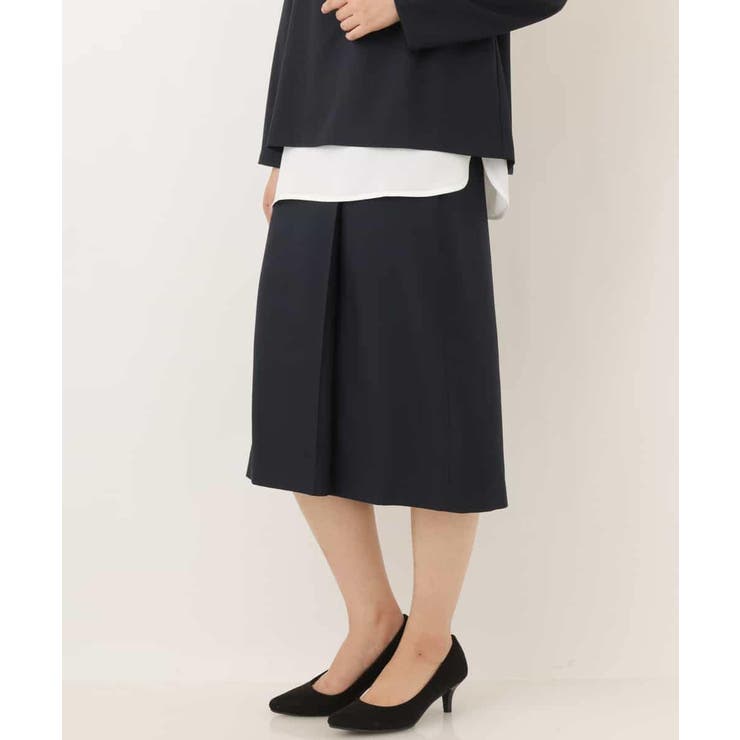 【洗える/セットアップ対応】ラップ調ナロースカート | a.v.v【WOMEN】 | 詳細画像8 