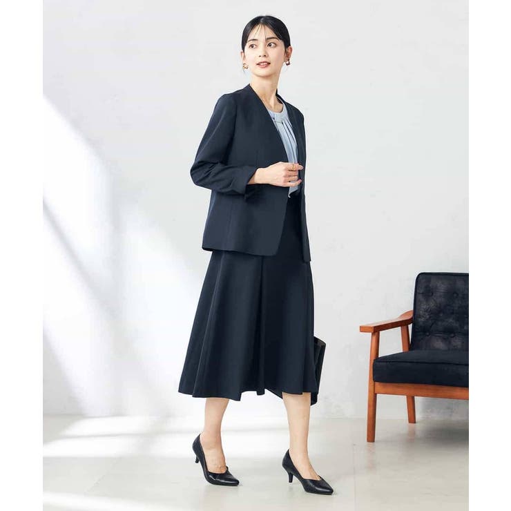 【洗える/ストレッチ/UVカット】麻調ストレッチフレアスカート | a.v.v【WOMEN】 | 詳細画像10 