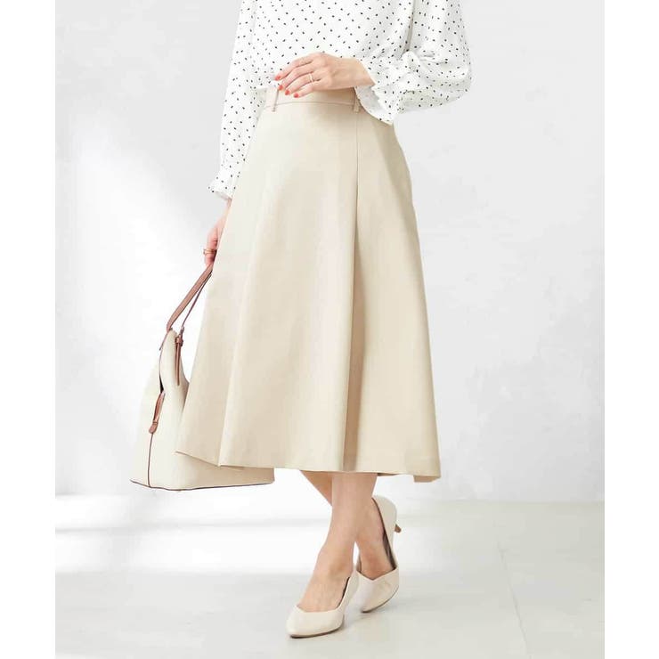 【洗える/ストレッチ/UVカット】麻調ストレッチフレアスカート | a.v.v【WOMEN】 | 詳細画像18 