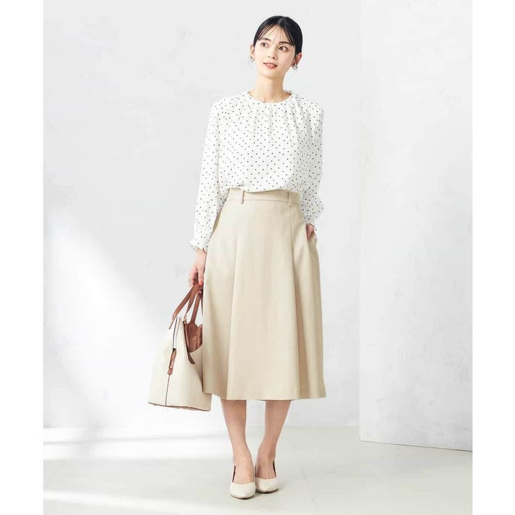 【洗える/ストレッチ/UVカット】麻調ストレッチフレアスカート | a.v.v【WOMEN】 | 詳細画像20 