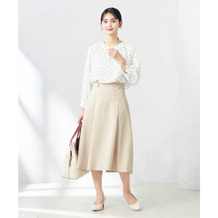 【洗える/ストレッチ/UVカット】麻調ストレッチフレアスカート | a.v.v【WOMEN】 | 詳細画像21 