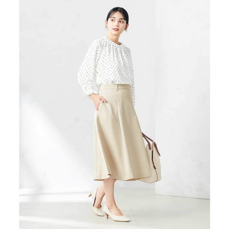 【洗える/ストレッチ/UVカット】麻調ストレッチフレアスカート | a.v.v【WOMEN】 | 詳細画像22 