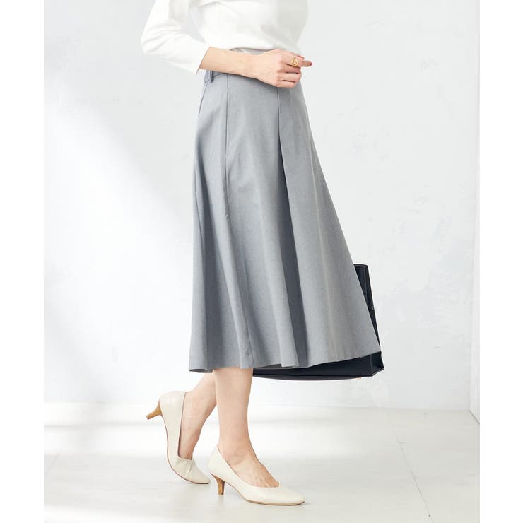 【洗える/ストレッチ/UVカット】麻調ストレッチフレアスカート | a.v.v【WOMEN】 | 詳細画像24 