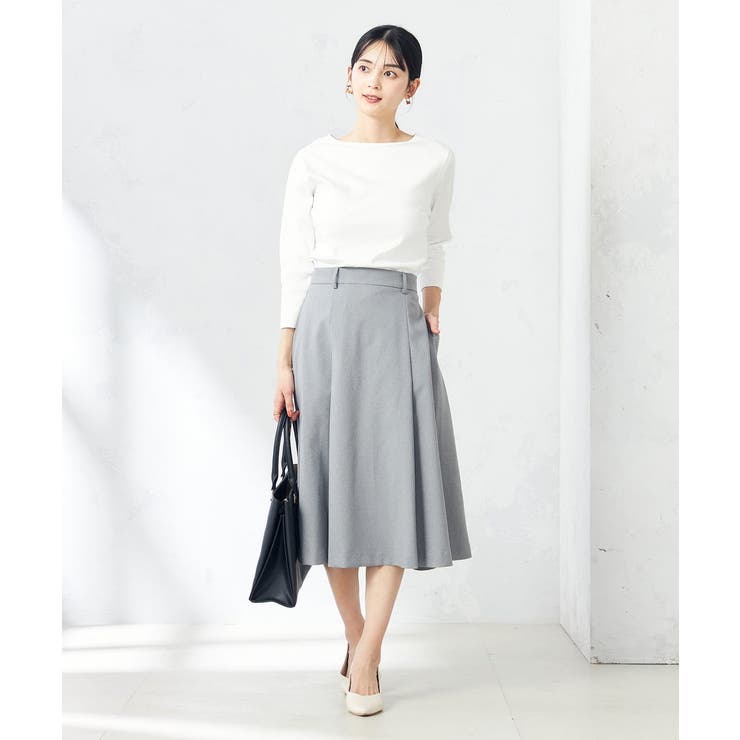 【洗える/ストレッチ/UVカット】麻調ストレッチフレアスカート | a.v.v【WOMEN】 | 詳細画像25 