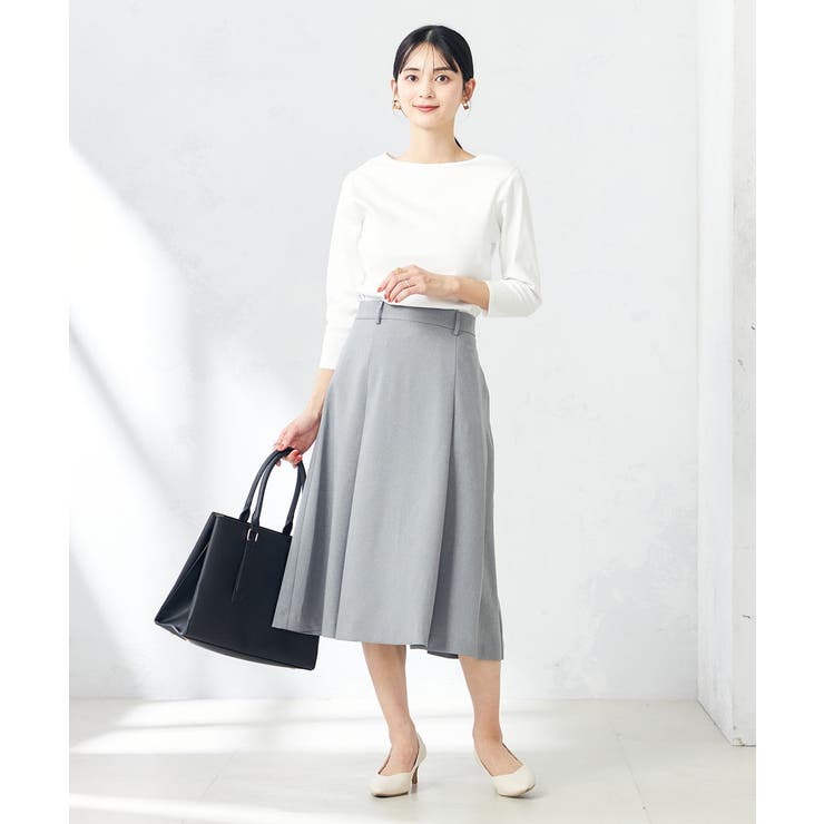 【洗える/ストレッチ/UVカット】麻調ストレッチフレアスカート | a.v.v【WOMEN】 | 詳細画像26 