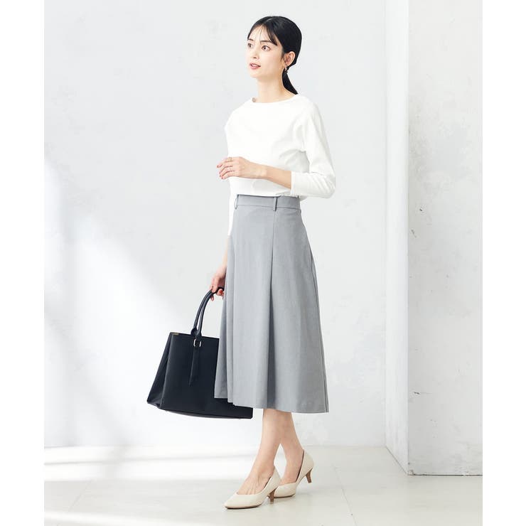 【洗える/ストレッチ/UVカット】麻調ストレッチフレアスカート | a.v.v【WOMEN】 | 詳細画像27 