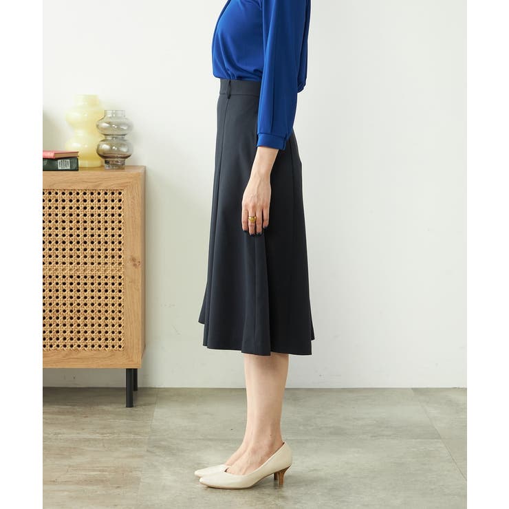 【洗える/ストレッチ/UVカット】麻調ストレッチフレアスカート | a.v.v【WOMEN】 | 詳細画像30 