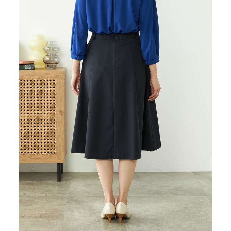 【洗える/ストレッチ/UVカット】麻調ストレッチフレアスカート | a.v.v【WOMEN】 | 詳細画像31 