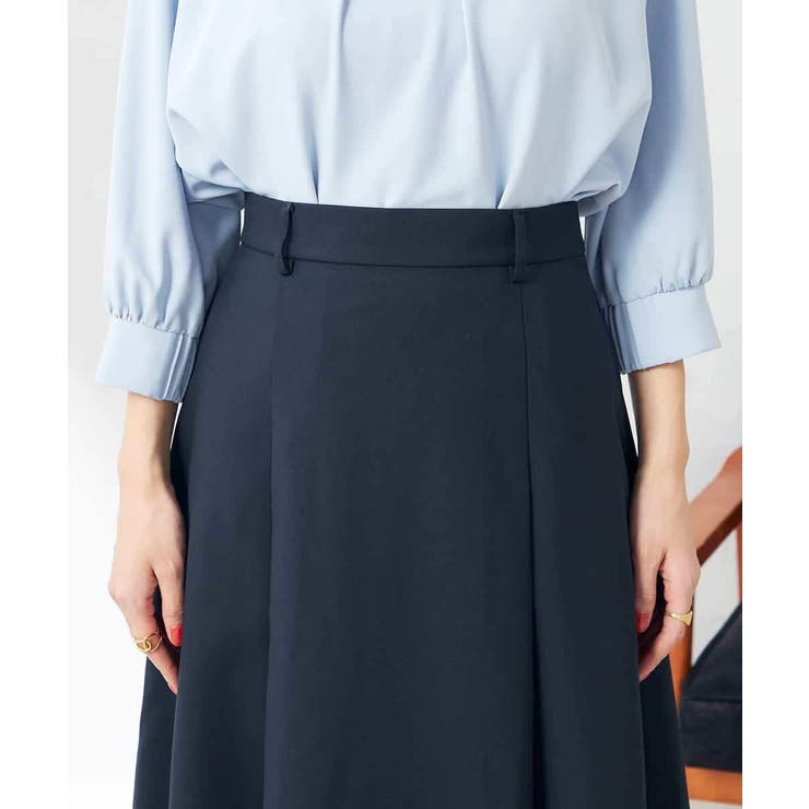 【洗える/ストレッチ/UVカット】麻調ストレッチフレアスカート | a.v.v【WOMEN】 | 詳細画像32 