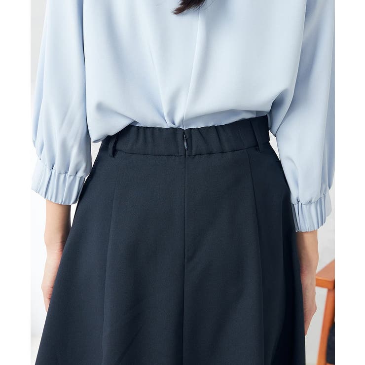 【洗える/ストレッチ/UVカット】麻調ストレッチフレアスカート | a.v.v【WOMEN】 | 詳細画像33 