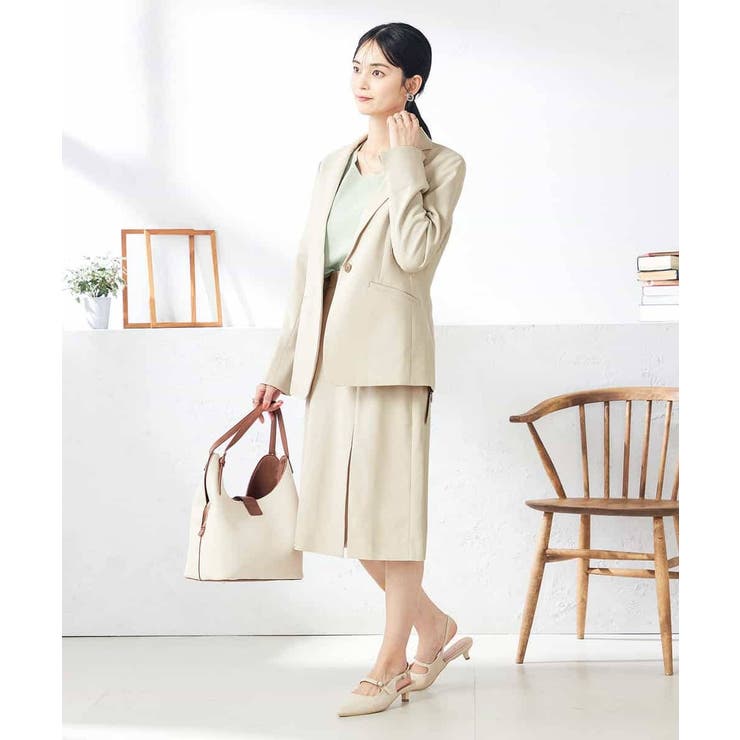 【洗える/ストレッチ/UVカット】麻調ストレッチタイトスカート | a.v.v【WOMEN】 | 詳細画像11 