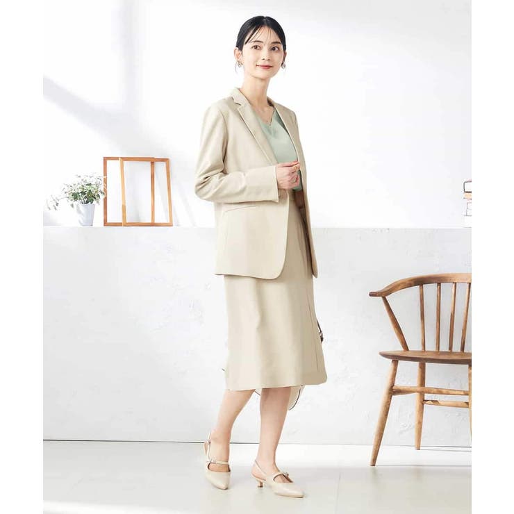 【洗える/ストレッチ/UVカット】麻調ストレッチタイトスカート | a.v.v【WOMEN】 | 詳細画像12 