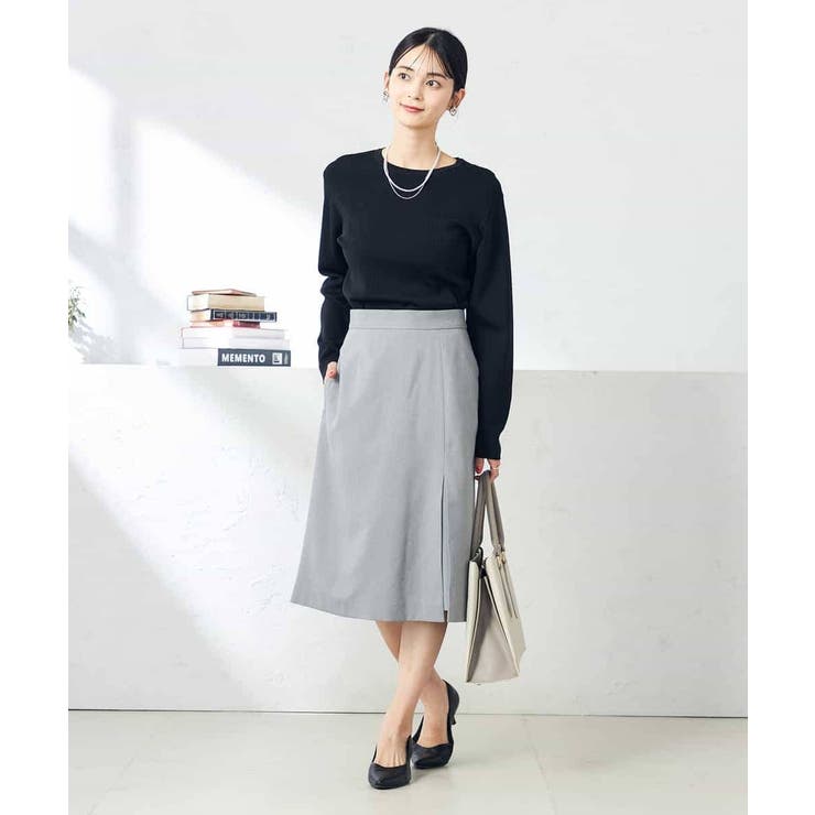 【洗える/ストレッチ/UVカット】麻調ストレッチタイトスカート | a.v.v【WOMEN】 | 詳細画像14 