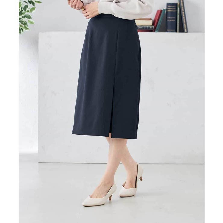 【洗える/ストレッチ/UVカット】麻調ストレッチタイトスカート | a.v.v【WOMEN】 | 詳細画像2 