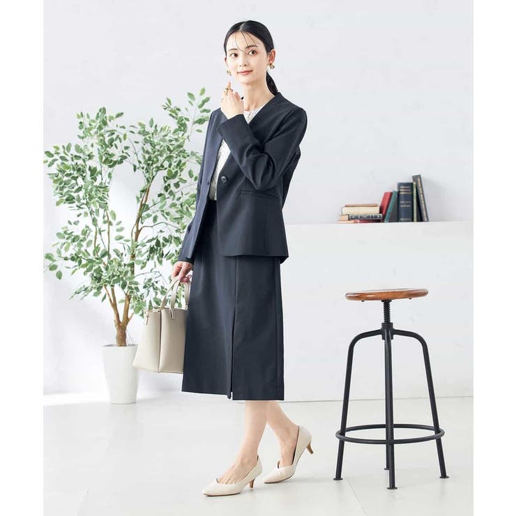 【洗える/ストレッチ/UVカット】麻調ストレッチタイトスカート | a.v.v【WOMEN】 | 詳細画像5 