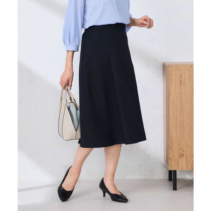 【洗える/UVカット】リネンライクストレッチフレアスカート | a.v.v【WOMEN】 | 詳細画像2 