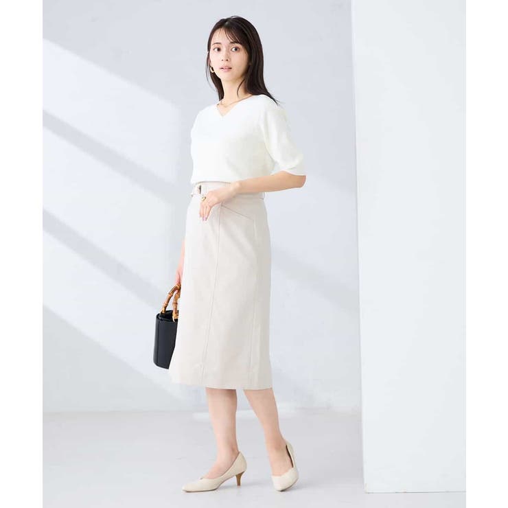 【洗える/UVカット】リネンライクストレッチタイトスカート | a.v.v【WOMEN】 | 詳細画像11 