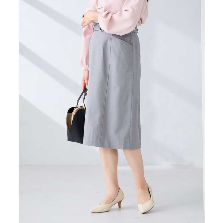 【洗える/UVカット】リネンライクストレッチタイトスカート | a.v.v【WOMEN】 | 詳細画像14 