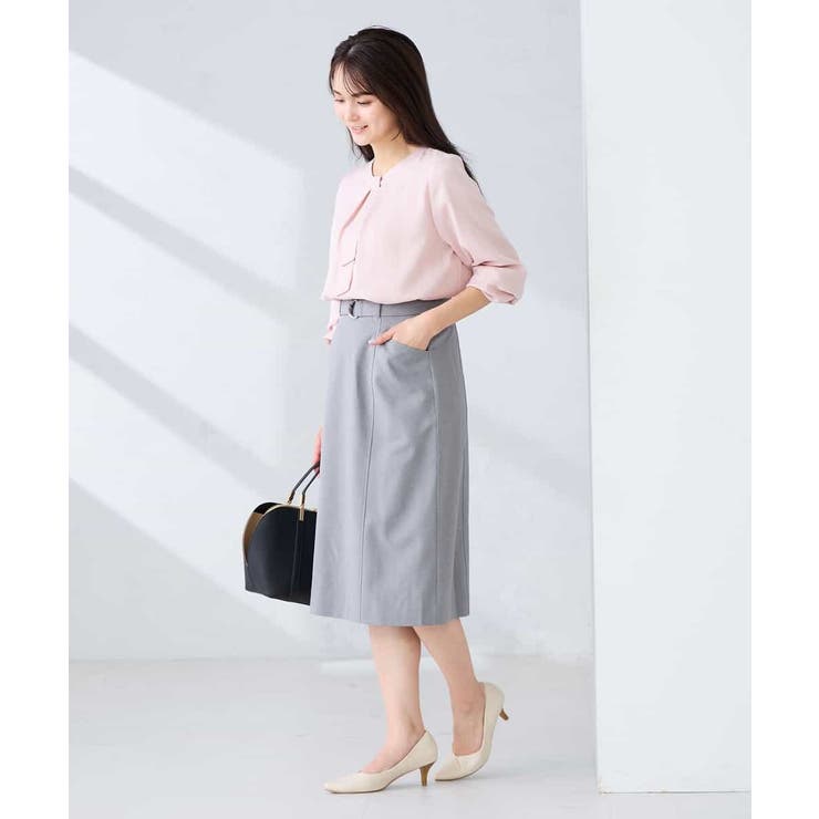 【洗える/UVカット】リネンライクストレッチタイトスカート | a.v.v【WOMEN】 | 詳細画像18 