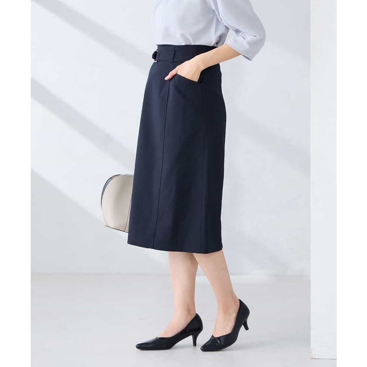 【洗える/UVカット】リネンライクストレッチタイトスカート | a.v.v【WOMEN】 | 詳細画像3 