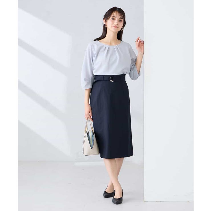 【洗える/UVカット】リネンライクストレッチタイトスカート | a.v.v【WOMEN】 | 詳細画像6 