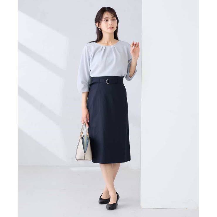 【洗える/UVカット】リネンライクストレッチタイトスカート | a.v.v【WOMEN】 | 詳細画像7 