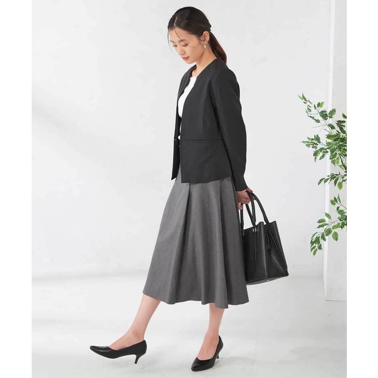 【洗える/イージーケア/吸水速乾/ストレッチ】梳毛調フレアスカート | a.v.v【WOMEN】 | 詳細画像12 