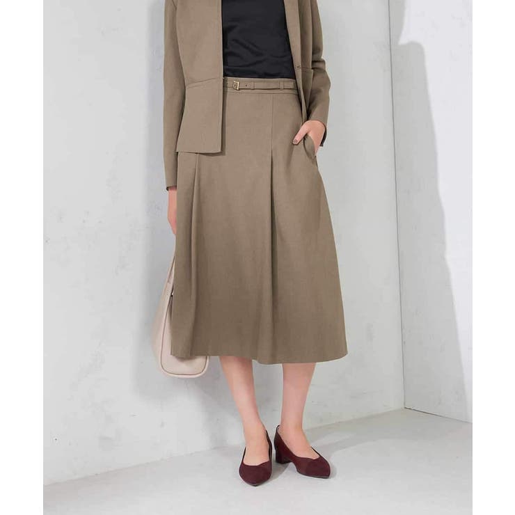 【洗える/イージーケア/吸水速乾/ストレッチ】梳毛調フレアスカート | a.v.v【WOMEN】 | 詳細画像3 