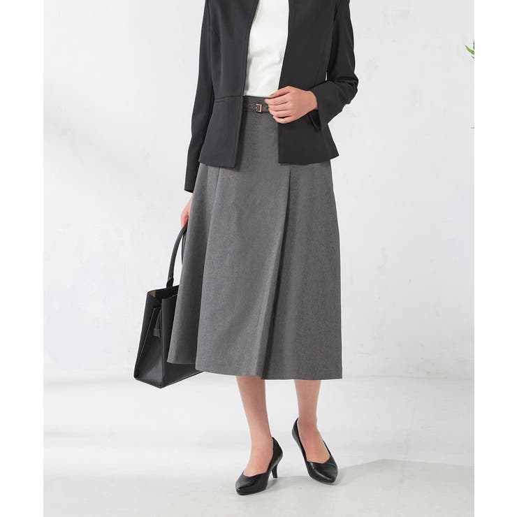 【洗える/イージーケア/吸水速乾/ストレッチ】梳毛調フレアスカート | a.v.v【WOMEN】 | 詳細画像9 