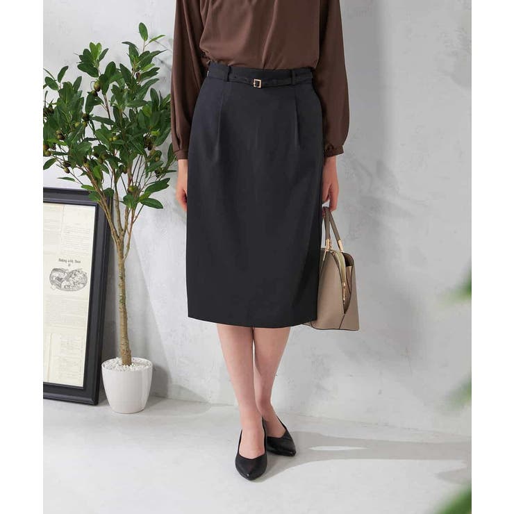 【洗える/イージーケア/吸水速乾/ストレッチ】梳毛調タイトスカート | a.v.v【WOMEN】 | 詳細画像15 