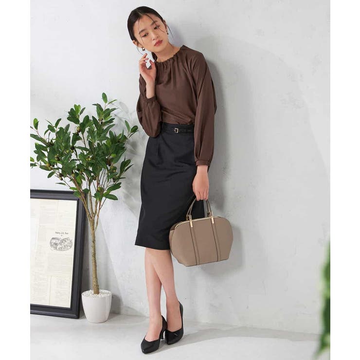 【洗える/イージーケア/吸水速乾/ストレッチ】梳毛調タイトスカート | a.v.v【WOMEN】 | 詳細画像21 