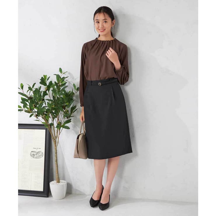 【洗える/イージーケア/吸水速乾/ストレッチ】梳毛調タイトスカート | a.v.v【WOMEN】 | 詳細画像22 