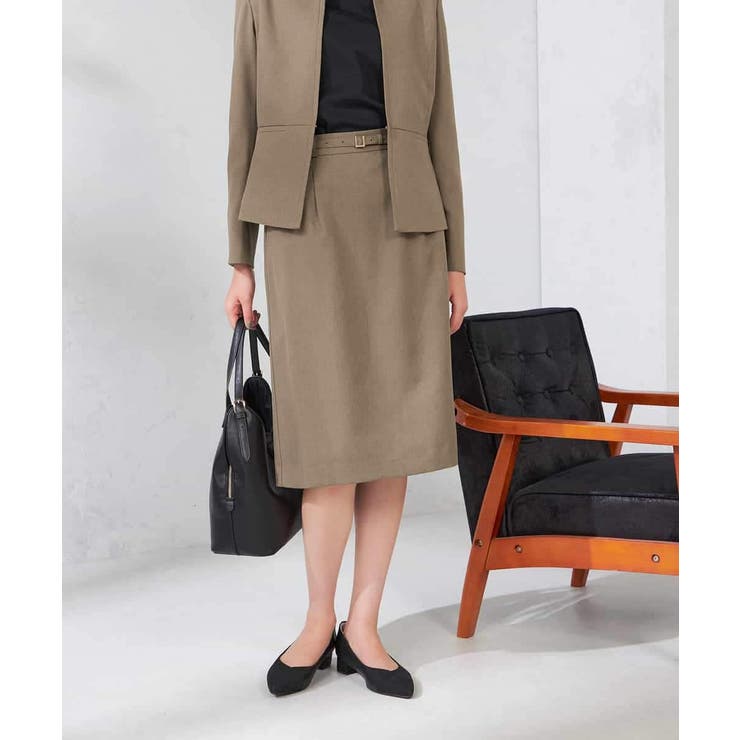 【洗える/イージーケア/吸水速乾/ストレッチ】梳毛調タイトスカート | a.v.v【WOMEN】 | 詳細画像4 