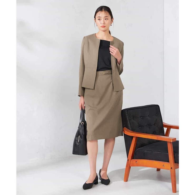 【洗える/イージーケア/吸水速乾/ストレッチ】梳毛調タイトスカート | a.v.v【WOMEN】 | 詳細画像6 